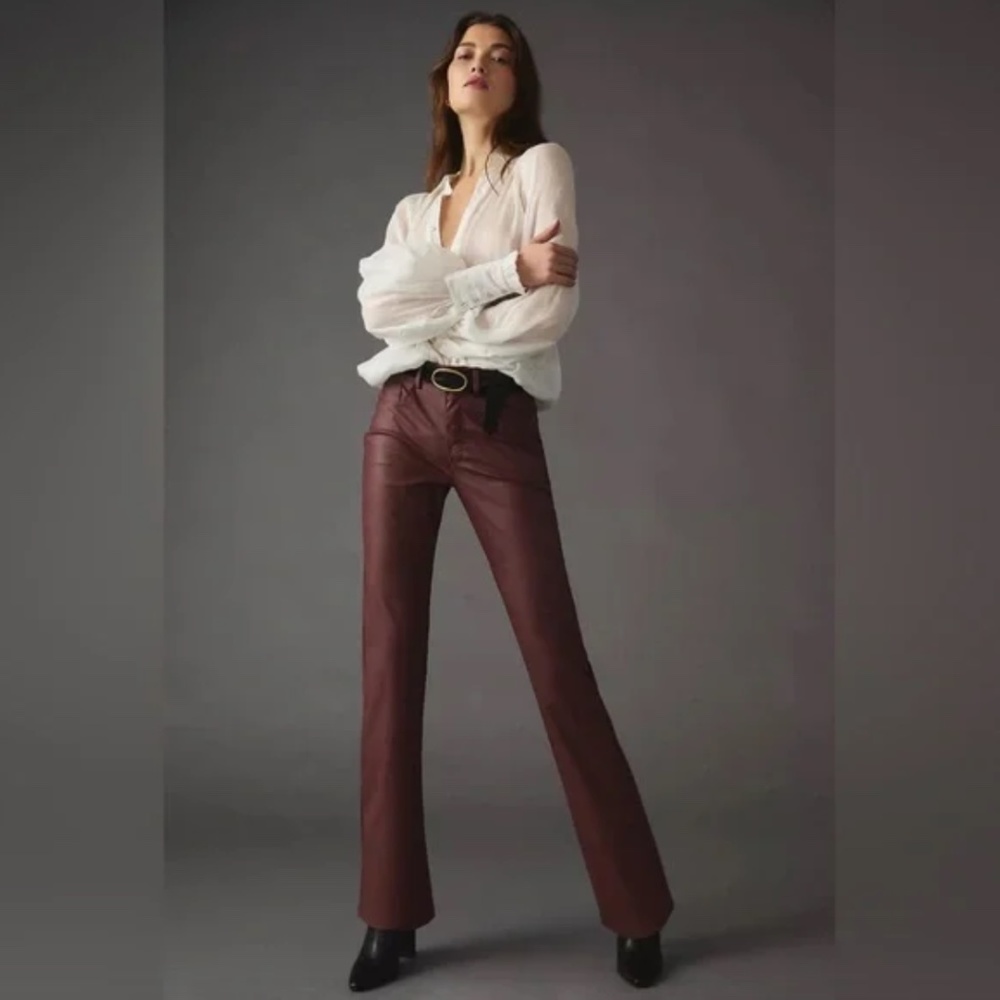 Anthropologie Pilcro The Yaya Mid-Rise Faux Leather Pants NWT